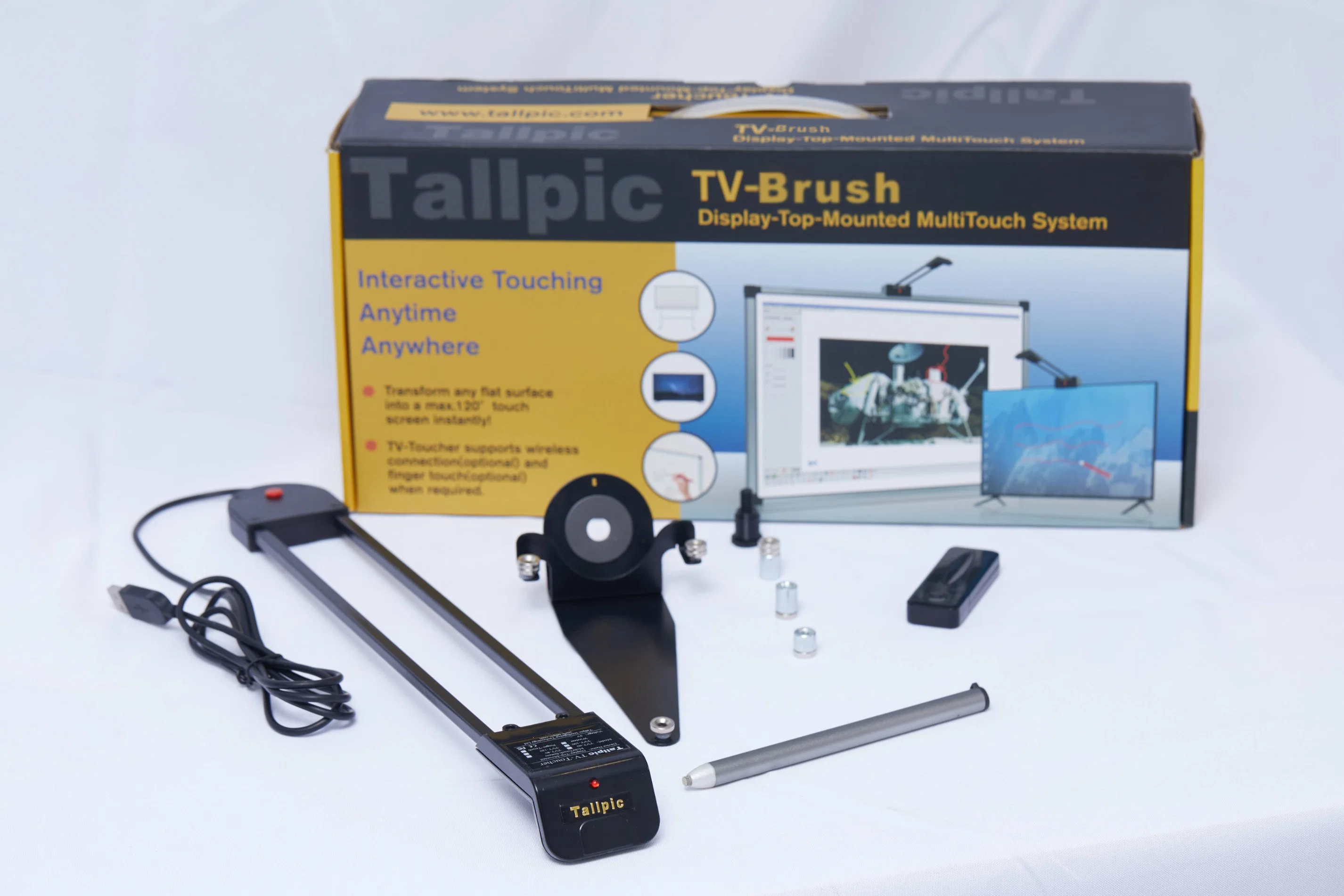 Tallpic Interactive Whiteboard Plug-and-Play TV-Brush verwandelt jeden TV-Monitor oder Projektion Whiteboard in ein großes Touchpad