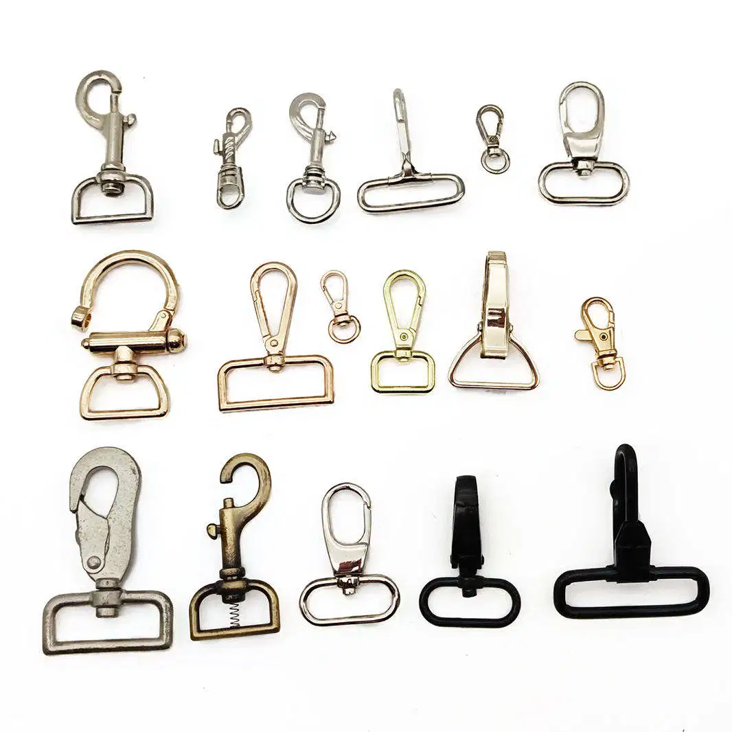 Wholesale Classics Metallic Keychain DIY Decoration Simple Car Key Ring Iron Lobster Clasp Jewelry Accessories Supply