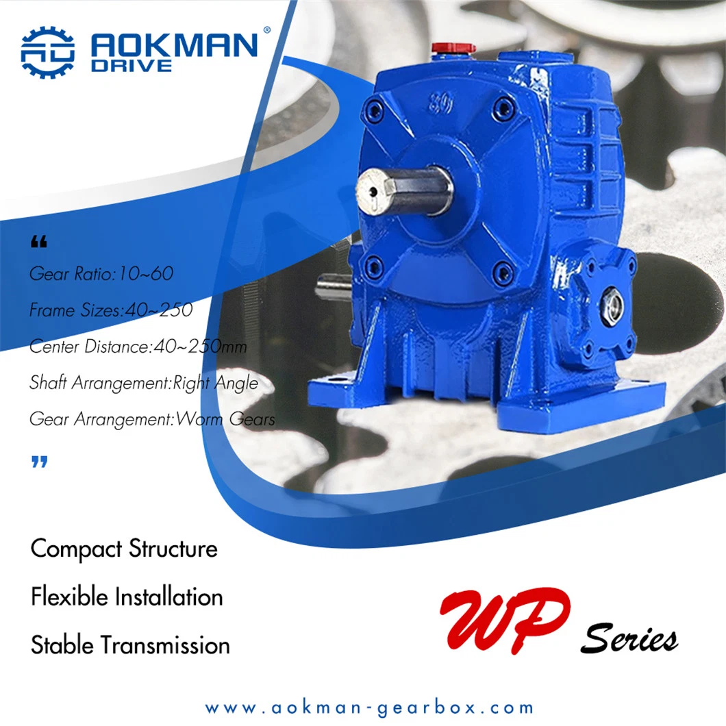 IEC B5 Motor Flange Input Wpa Right Angle Worm Gearbox