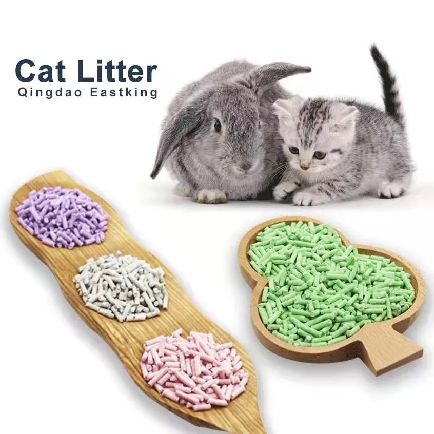 100% Natural Edible No Chemical No Toxic Flushable Toilet Clean Hard Clumping Water Absorption Tofu Cat Pet Sands Litter