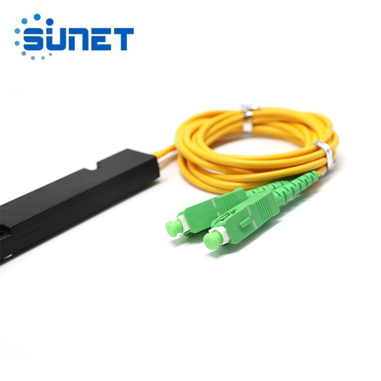 Fbt Sc APC 1X2 Splitter de fibra óptica acoplador con el conector