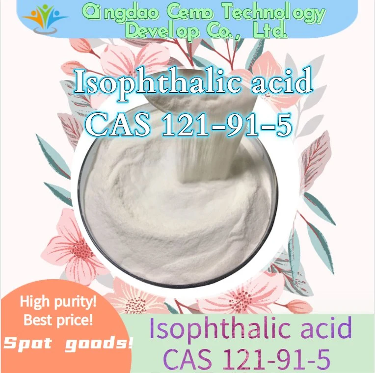 Los productos químicos orgánicos Hot C8H6O4 Ácido Isophthalic CAS 121-91-5 de alta pureza en stock