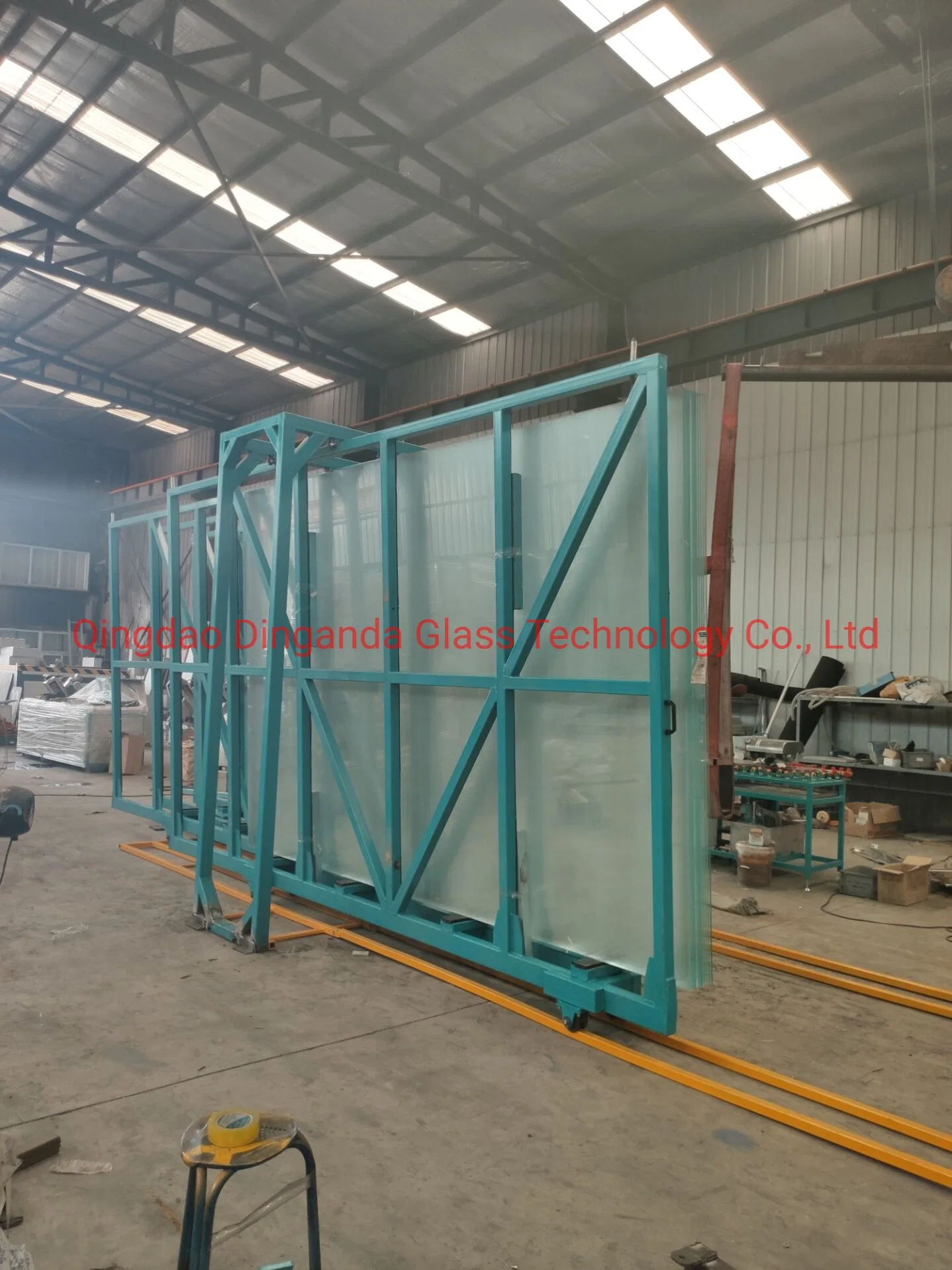 Heavy Duty Electrical Glass Transport Rack Transport Glass Shelf for Flagstone and Steel Plate for Warehouse