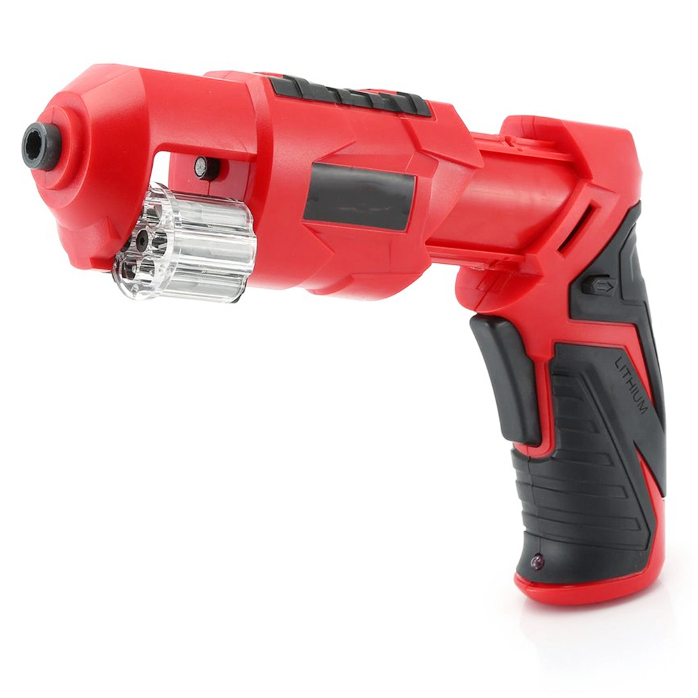 Qianxu 3.6V Unique Design Electric Screwdriver Revolver-Type Electric Screwdriver with LED Light USB Charging Magnet Chuck