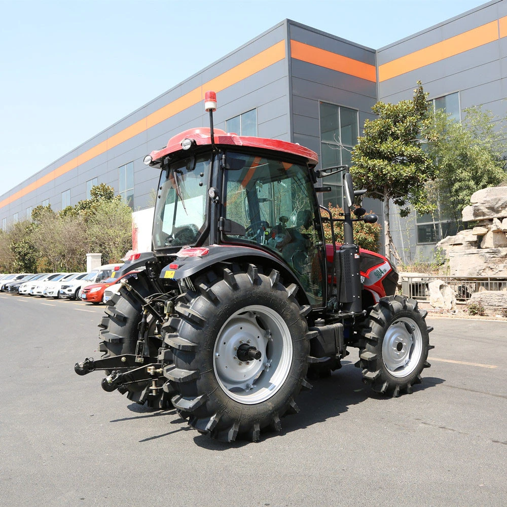 Heißer Verkauf Landwirtschaftliche Maschine 90HP 4X4 4WD Wheeled Farm Traktor Mit ISO CE-Zertifikat