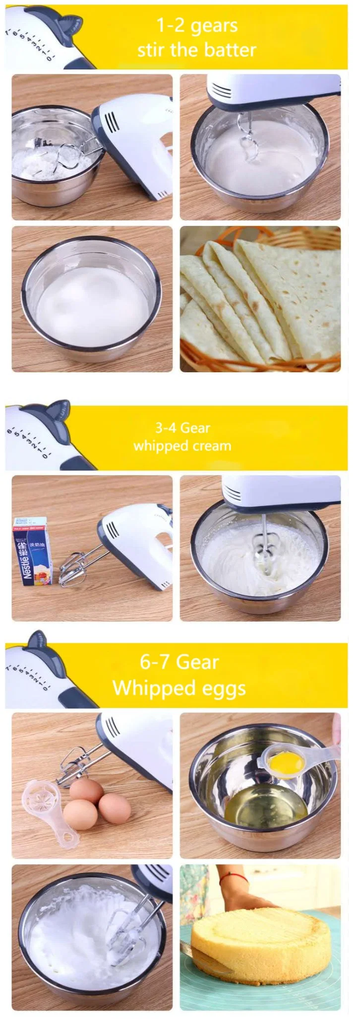 Electric Hand Mixer with Bowl Scarlett Hand Mixer 7 Speed Hand Mixer Kitchen Aid Hand Mixer Hand Held Mixer Scarlet Hand Mixer Egg Hand Cake Mixer 7 Speed Mixer