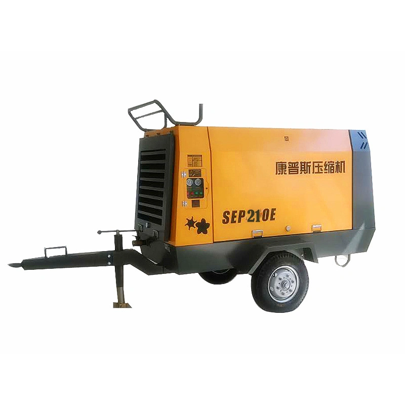 37KW Mobile Electric screw Rotary Driven air compressor Pump for industrial