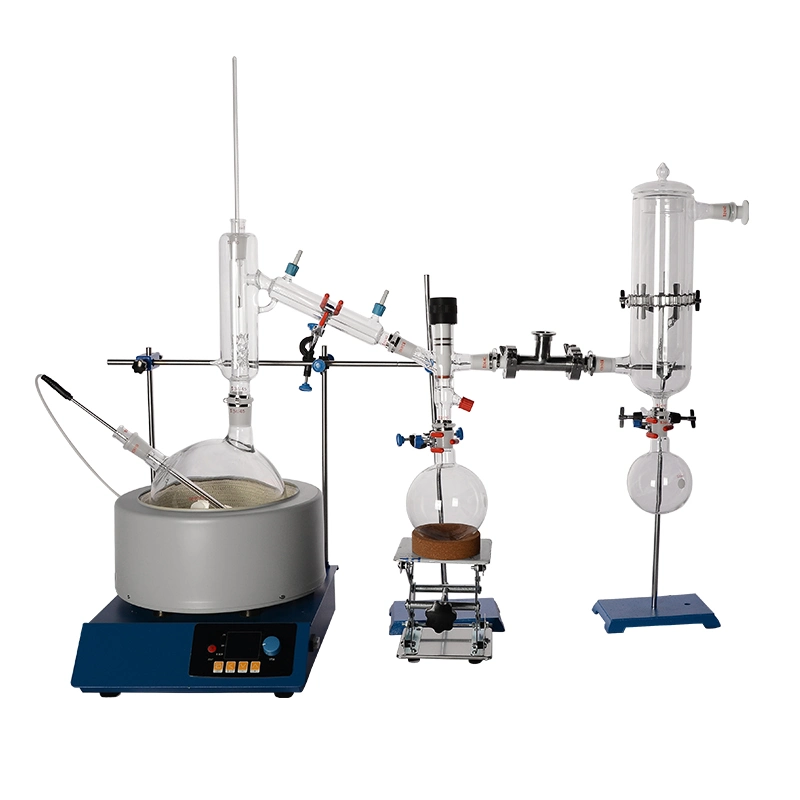 5 Liter Short Path Molecular Vacuum Distillation Kit 2000ml Equipment