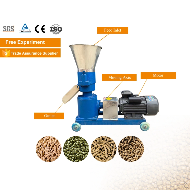 Máquinas de processamento de alimentação de faixa farinha moinho de gado Máquina de Fabricação de alimentação de gado Máquina de Pelletizer para Feeds de Animais
