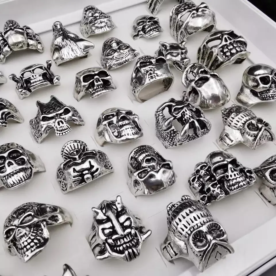 2023 Fashion Hip Hop Rings for Men Stainless Steel Jewelry