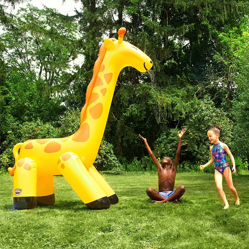 New Water Spray Toy Inflatable Giraffe Children Outdoor Water Spray Game Mat