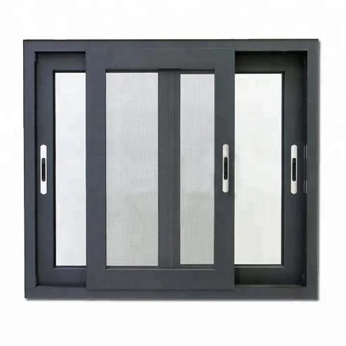 Modernas ventanas deslizantes de aluminio de doble acristalamiento