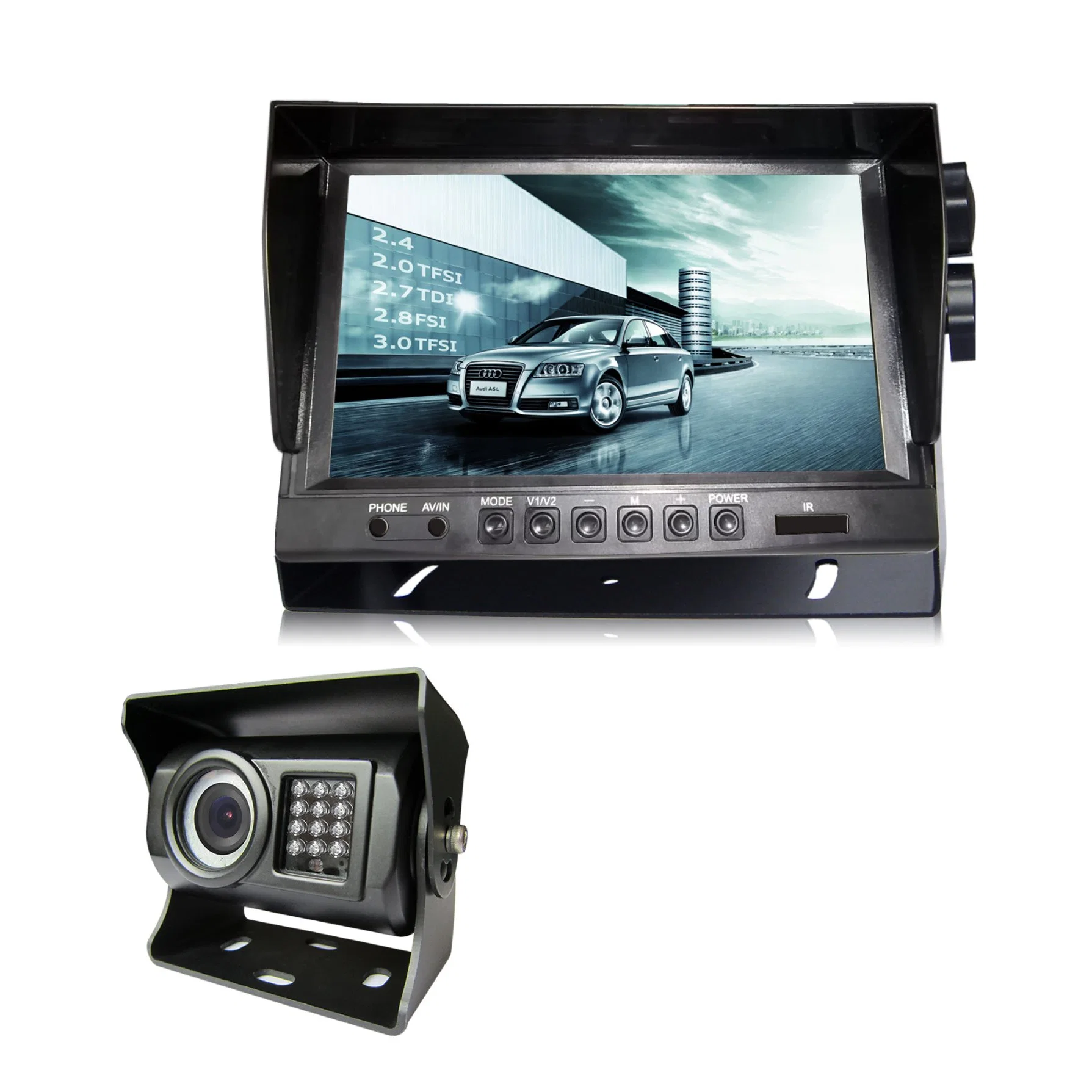 9-Inch Digital LCD Monitor and Rear View Camera for School Bus Freight Hgvs Truck Safety Vision