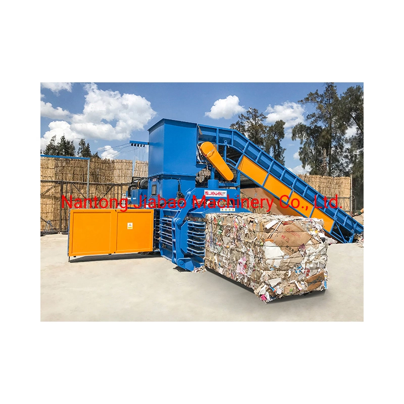 Jewel Brand Factory Supply CE ISO Certified Full Automatic Horizontal Hydraulic Waste Paper/Cardboard/Waste Plastic/Plastic Bottle/Medical Waste Compactor