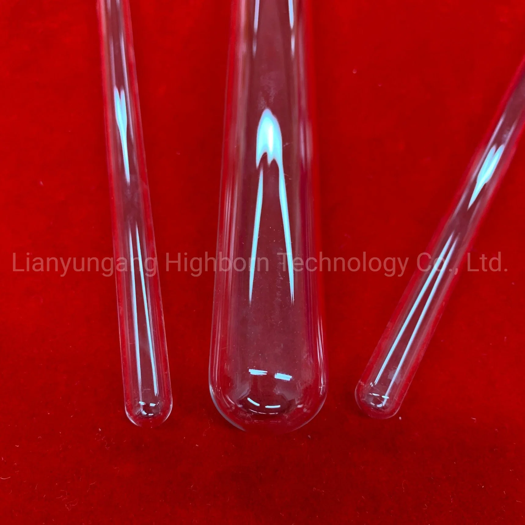 High Temperature Resistance Customized Transparent Round Bottom Quartz Glass Heating Tube for Electric Heater