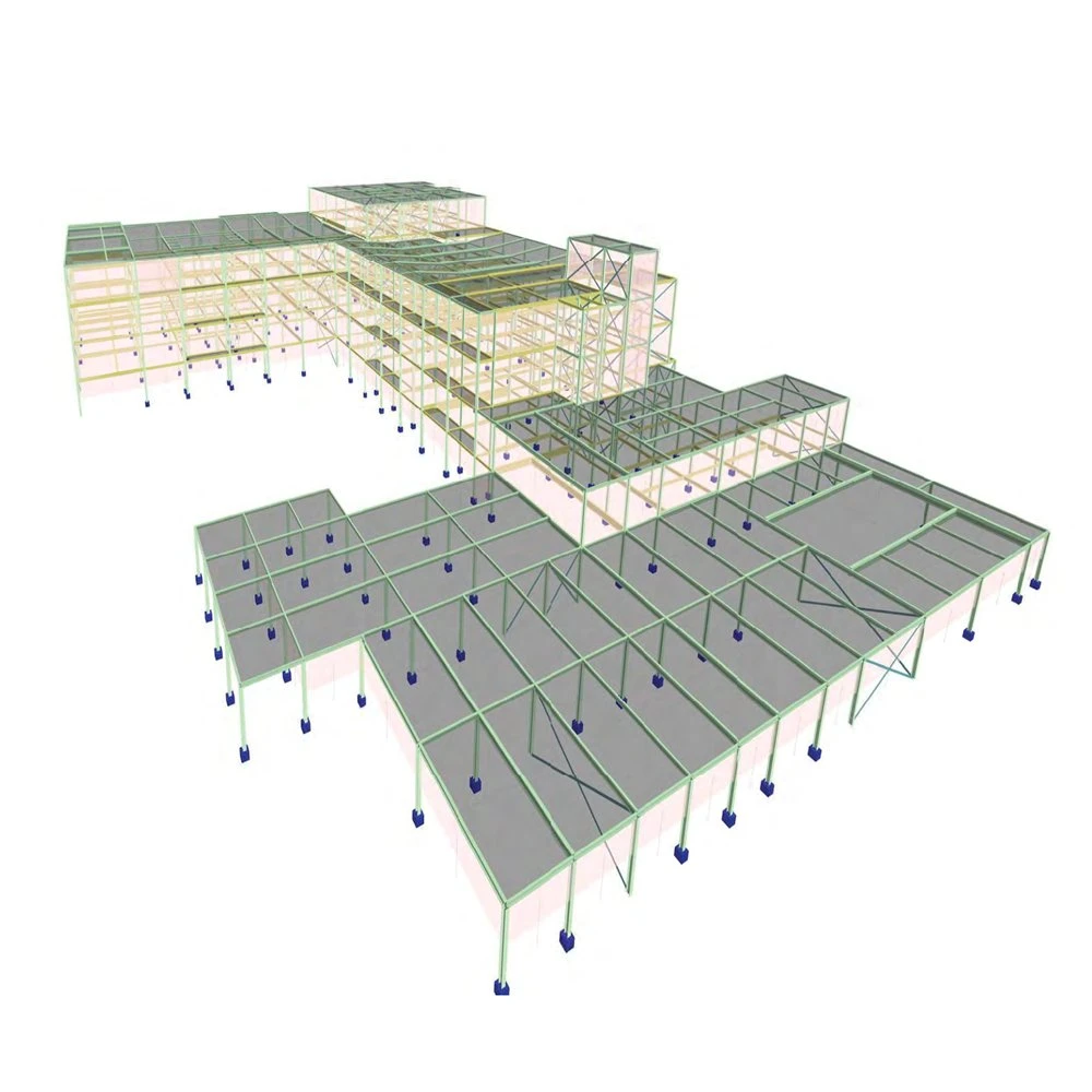 Structure en acier pour le matériel de construction d'atelier de construction de bureau