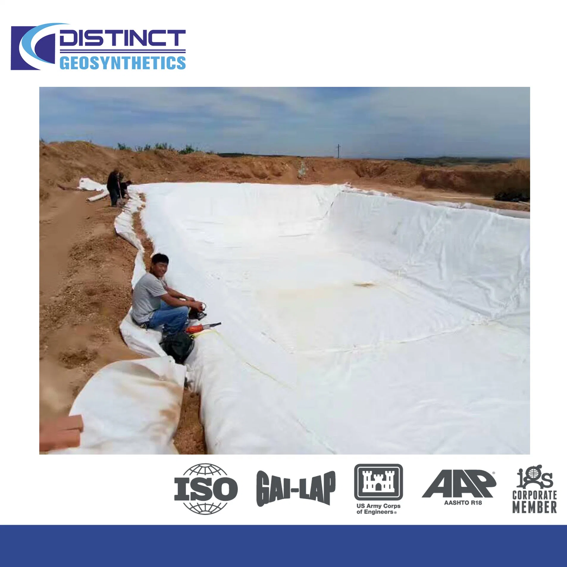 Geocomposite Pond Liner for Artificial Lake