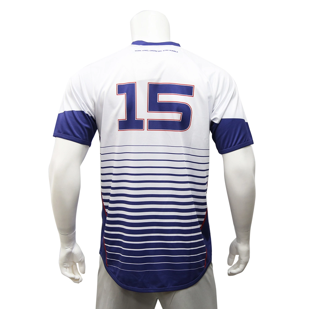 Healong Sportswear Sublimation Printing Rugby Practice Trikot Custom Team Wear Rugby-Shirt