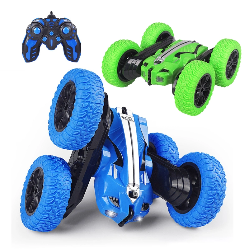 360 grados rotación coche de juguete RC batería recargable 2,4G Doble cara 3D Flip Climbing Bounce Radio Control remoto Toy Car Coche de acrobacias