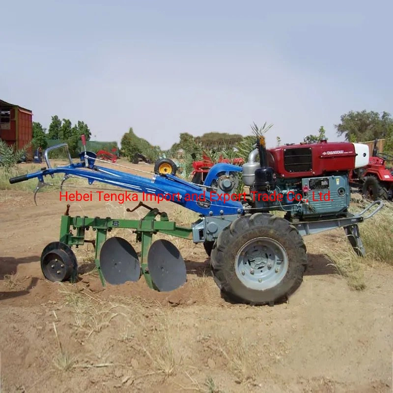 Diesel Cultivator Motocultor Two Wheel Mini Tiller 18 HP Walking Tractor