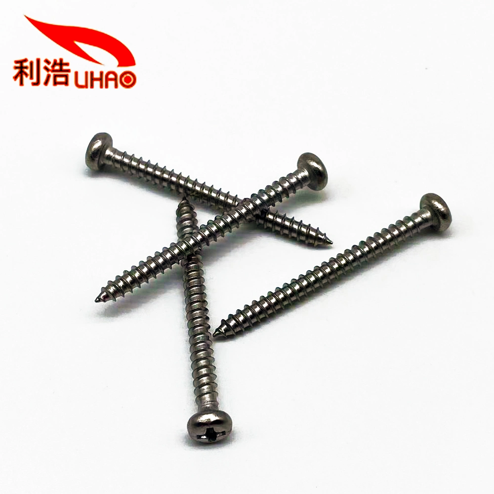 3.5*40PA 304 Stainless Steel Phillips/Crosss Round Head Self-Tapping/Wood Screw