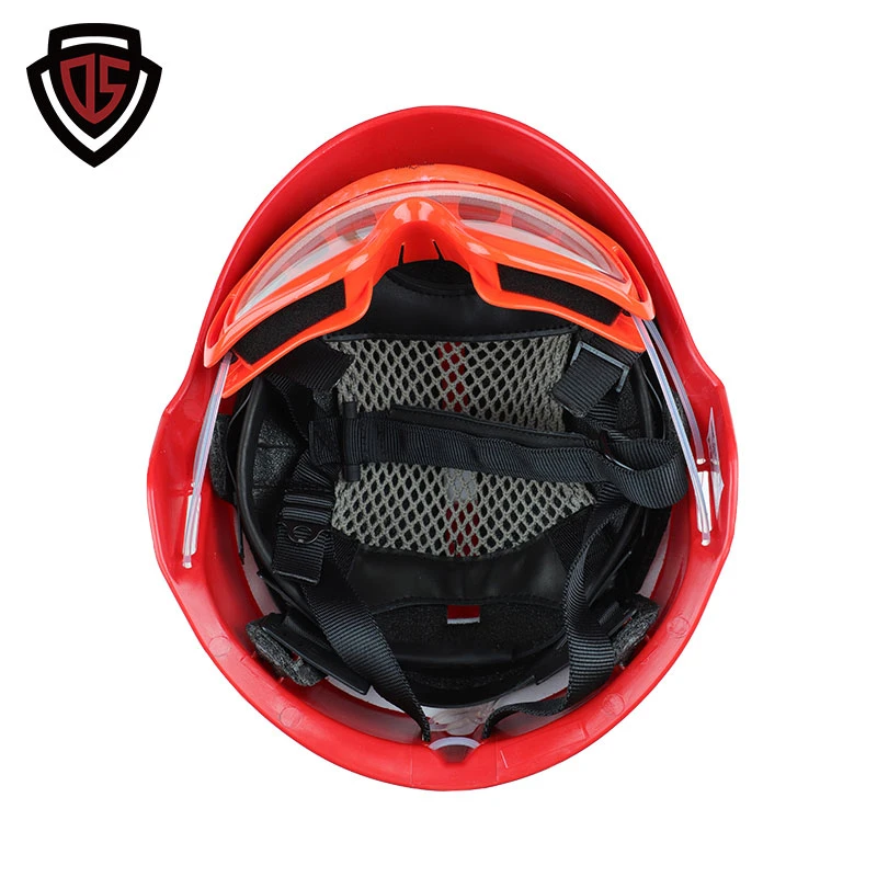 Double Safe Fire Fighting Protective Flame Retardant Emergency Heat Resistant Rescue Safety Helmet for Fireman