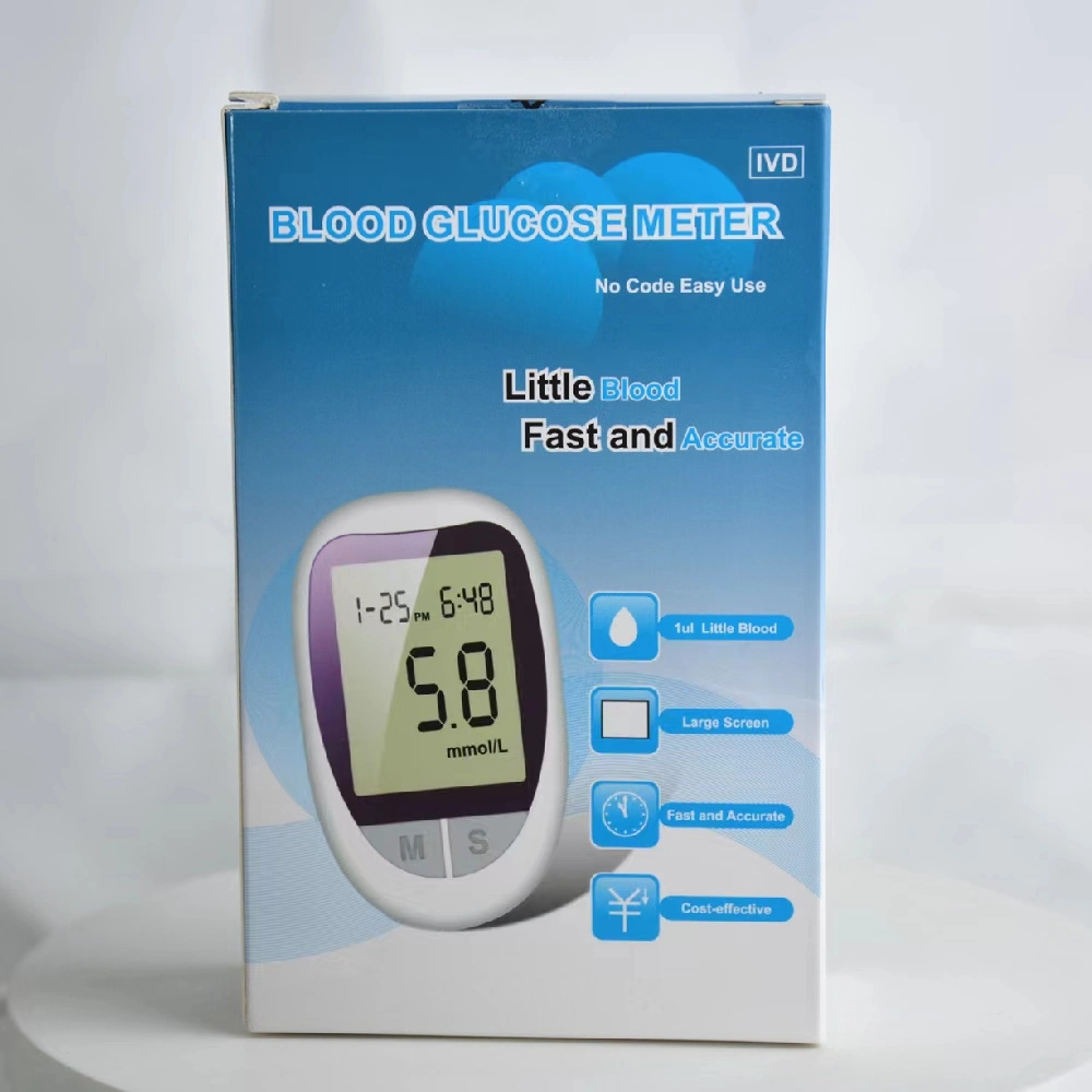 China Manufacturers Quick Check LED Digital Glucometer with CE Approved Blood Glucose Meter