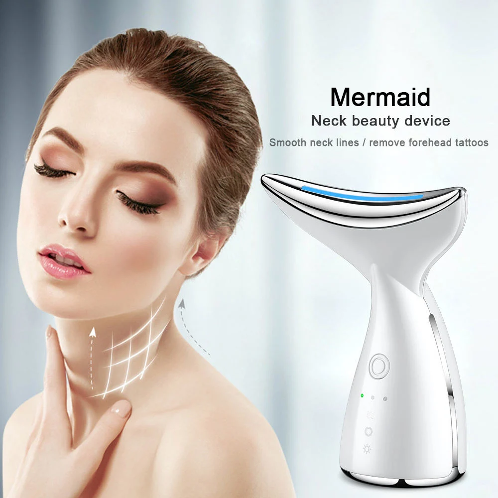 Anti Aging Face Skin Care Neck Massager with Heat Lifting Machine Face Anti Age Neck Lifting Massager