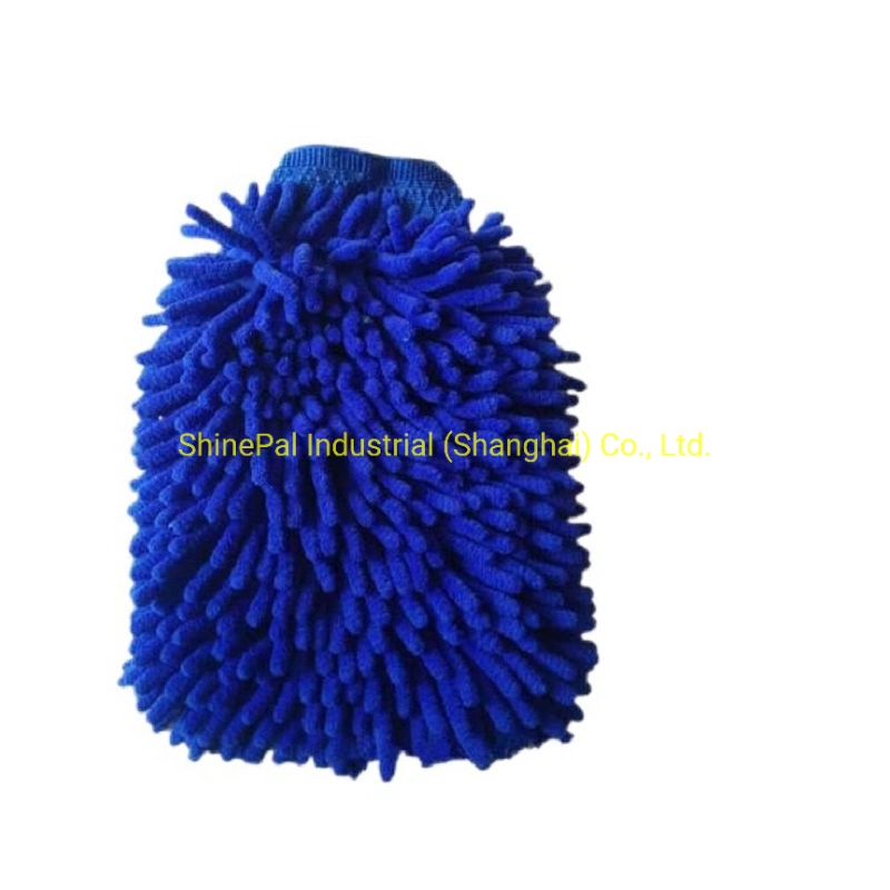 Glove Type and Chenille Material Car Wash Microfiber Cleaning Mitt