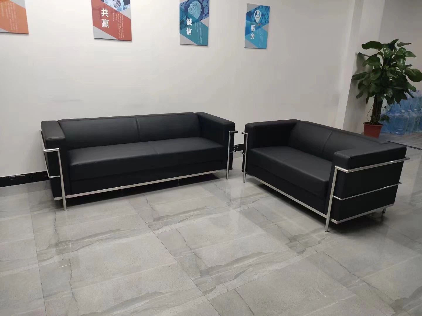 Modern Simple Living Room Leather Furniture Sofa Set Designs