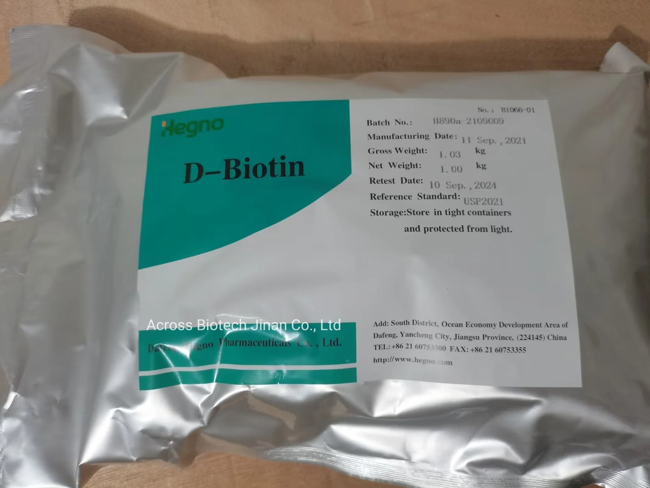 Feed Additives Vitamin B5 Vb5 for Animal (Poultry Cattle Pig) Feed