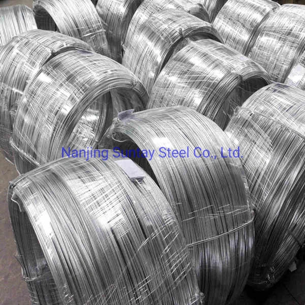 ISO9001 Hot-Dipped Alambre Galvanizado 7/15 SWG.