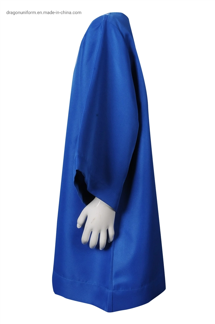 Hot Sell Blue Custom Bachelor Master Gown with Graduation Cap Origin Manufactory