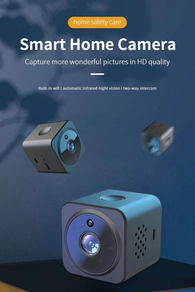 Mini Camera Supporting WiFi Connection to Mobile Phone to View HD 1080P High Intensity Night Vision in Real Time