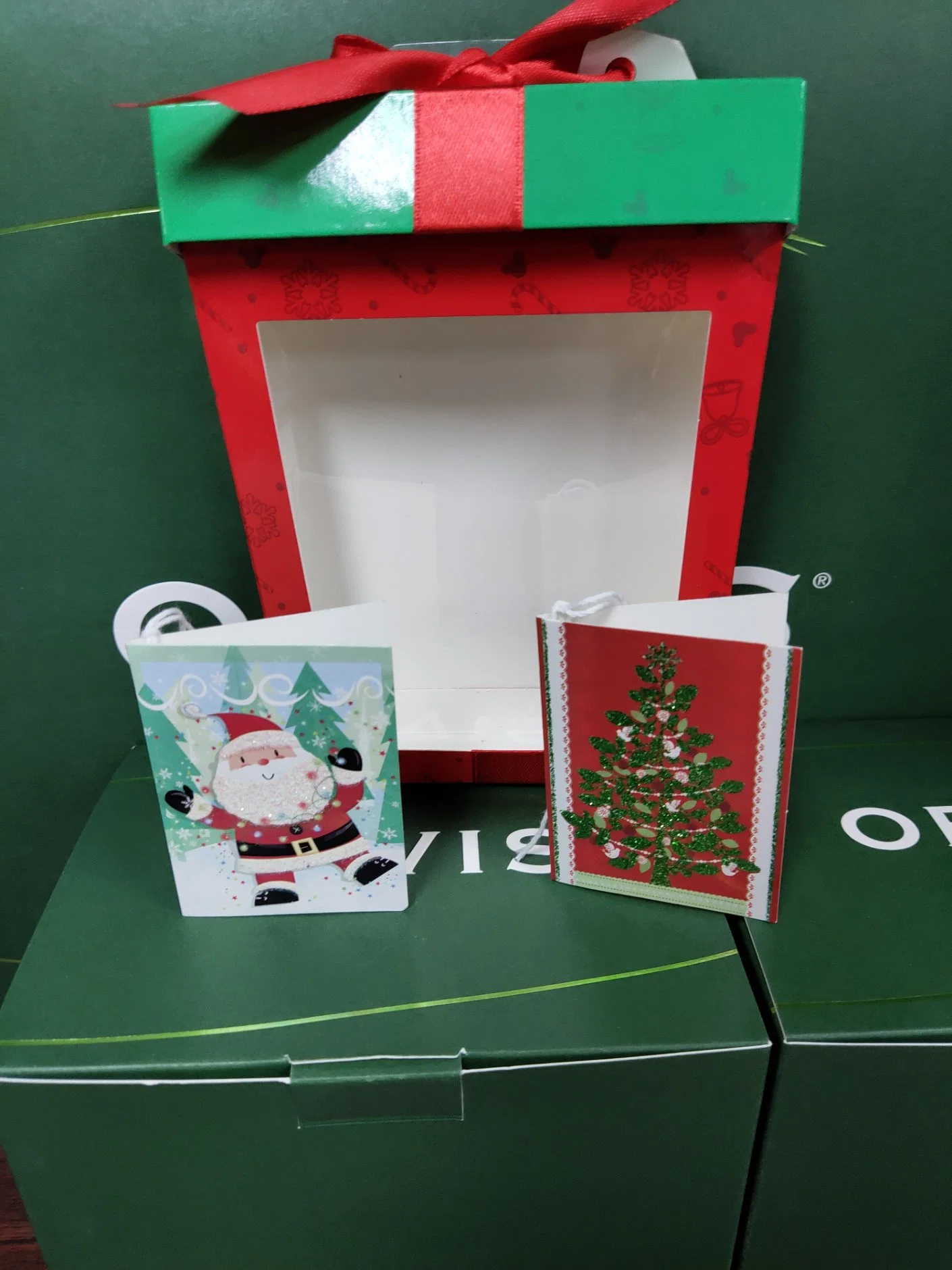 Festival de felicitación de Navidad personalizadas decoración regalo Etiqueta colgante, tarjetas de papel