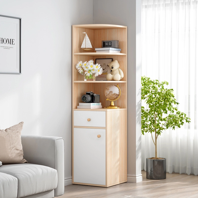 Corner Shelf Simple Multifunctional Corner Cabinet Living Room Storage Cabinet 0123