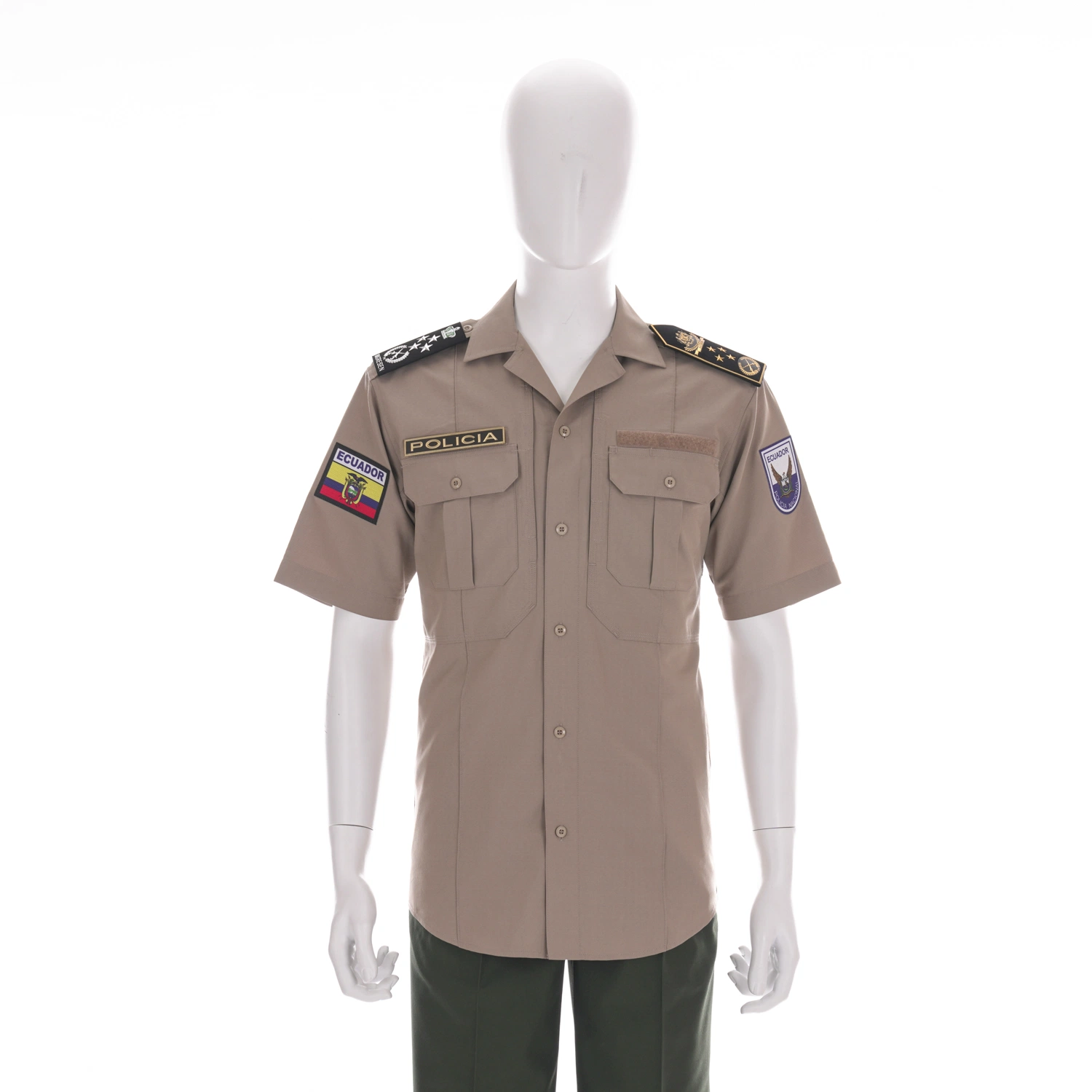 Camisas de uniforme de la Policía Militar de China.