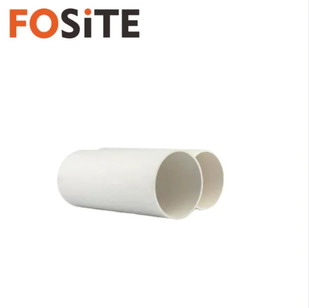 Fosite anpassbare PVC-Entwässerungsrohr 90mm Hart PVC Weiß Blau Orangefarbener Abwasserschlauch