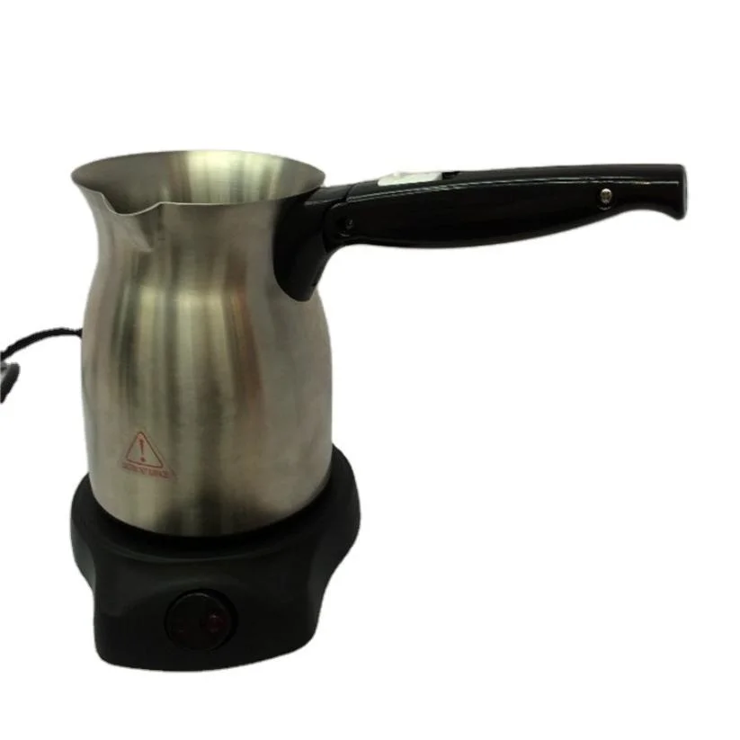 Máquina de café turco portátil de acero inoxidable Cafetera con Anti-Overflow