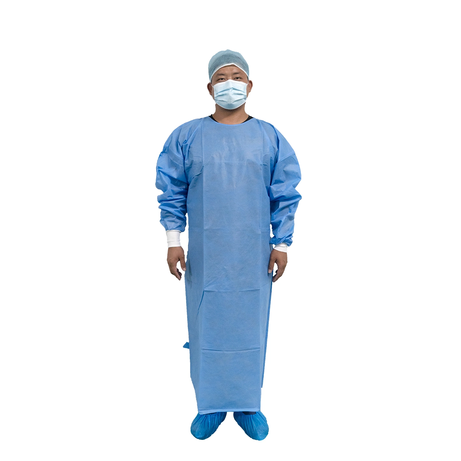 Disposable Protective PP Nonwoven Medical Isolation Visitor Gown