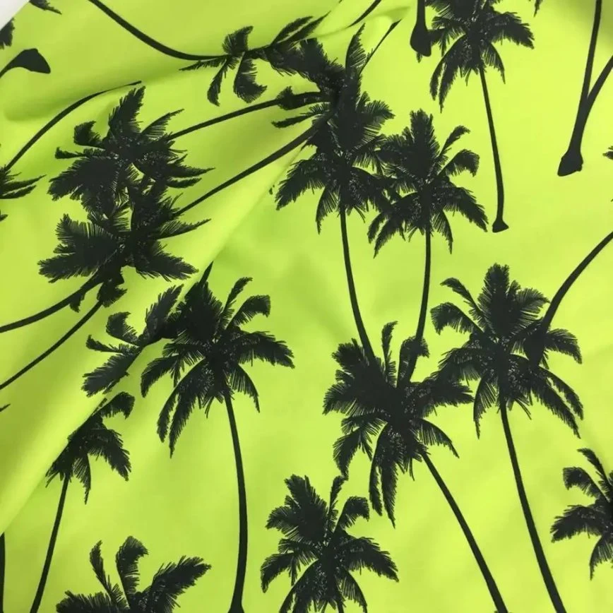 Show Pattern in Water Custom Hydrochromic Magic Print 100% Polyester Microfiber Pongee Fabric for Swimwear Beach Shorts