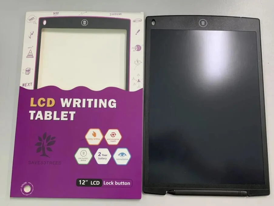 12 Inch Touch Pad, Office Memo Doodle Board, Message Doodle Drawing Board, Learning Toy, Doodle Pad with Erase Button and Lock-Gift, LCD Writing Tablet