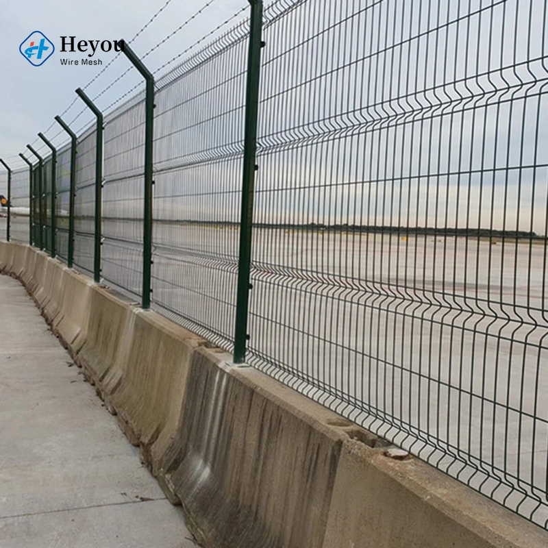 Bom preço do painel de malha venda cercas de arame farpado Airport Fence