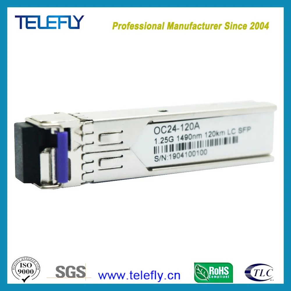 Cisco Compatible Optical Module 1.25g Bidi Sm Sc 120km SFP Transceiver