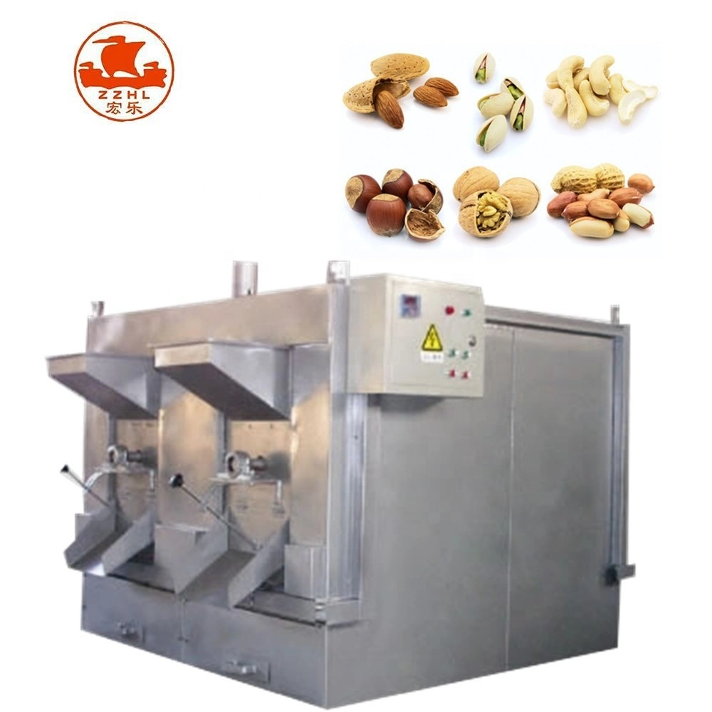 Wholesale/Supplier Industrial Sesame Peanut Roaster Roasting Nuts Machinery Rotary Drum Groundnut Cashew Almond Nuts Roasting Machine