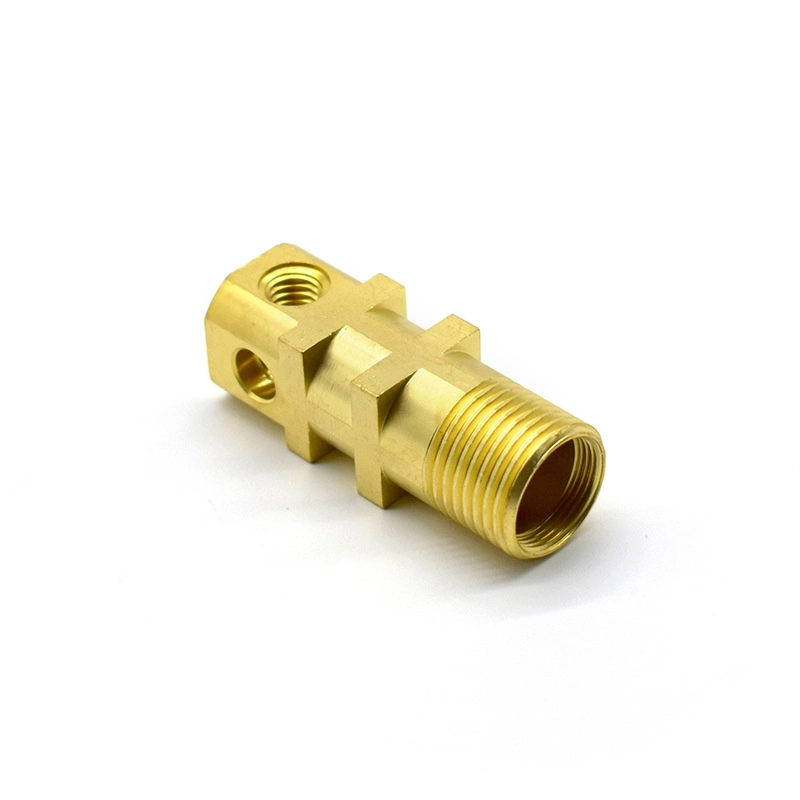 Factory Manufacturing High Precision H58-3 Heater Copper Half Threaded Fixing Seat CNC Copper Parts Machining Hardware Accessories