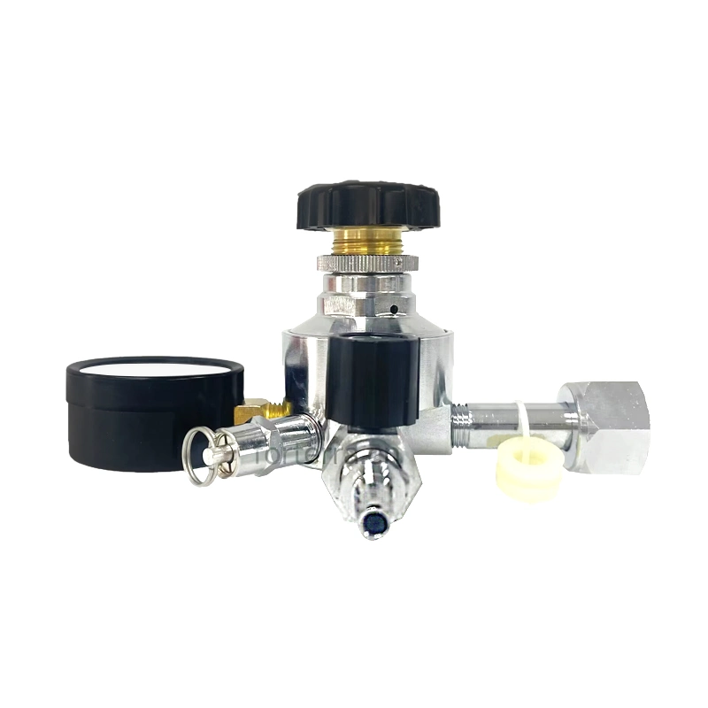 Forterra Weld Industrial Cga320/580 CO2 Tank Beer Regulator Flow Pressure Regulator with Relief Valve