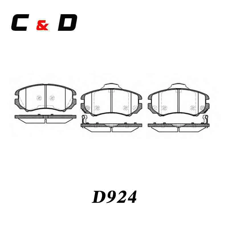 بطانات فرامل السيارات لوحة فرامل السيارات فرامل قرص هيونداي Kia D924