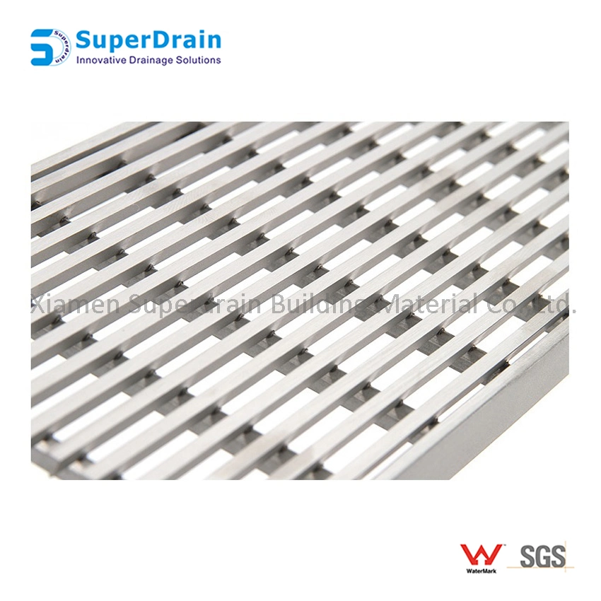 China Rectangular Hair Strainer Stainless Steel Floor Grate Drain Cover