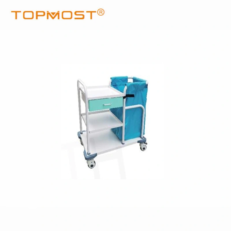 Hospital Medical Cleaning Nursing Trolley Patient Dirt Clothes Collecting Trolley Carts